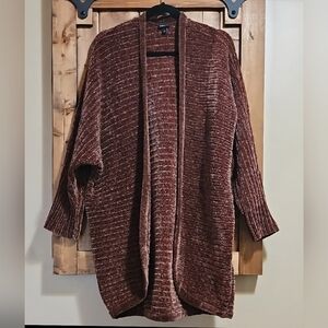 Torrid Brown Chenille Cocoon Sweater Cardigan 1X